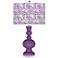 Color Plus Apothecary 30" Gardenia Shade Passionate Purple Table Lamp