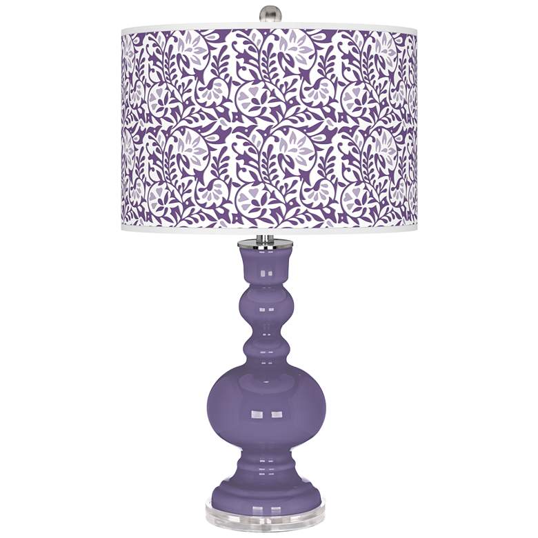 Image 1 Color Plus Apothecary 30" Gardenia Shade Purple Haze Table Lamp