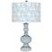 Color Plus Apothecary 30" Gardenia Shade Take Five Blue Table Lamp