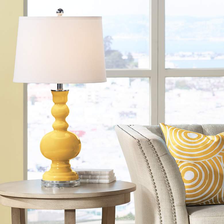 Image 1 Color Plus Apothecary 30" Goldenrod Yellow Table Lamp