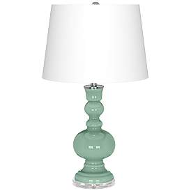 Image2 of Color Plus Apothecary 30" Grayed Jade Green Table Lamp