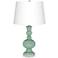Color Plus Apothecary 30" Grayed Jade Green Table Lamp