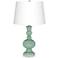 Color Plus Apothecary 30" Grayed Jade Green Table Lamp