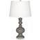 Color Plus Apothecary 30" Guantlet Gray Table Lamp with USB Dimmer