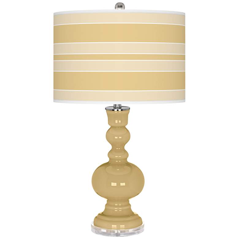 Image 1 Color Plus Apothecary 30" High Bold Stripe Humble Gold Table Lamp