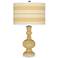 Color Plus Apothecary 30" High Bold Stripe Humble Gold Table Lamp