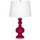 Color Plus Apothecary 30" High French Burgundy Red Table Lamp