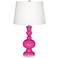 Color Plus Apothecary 30" High Fuchsia Pink Glass Table Lamp