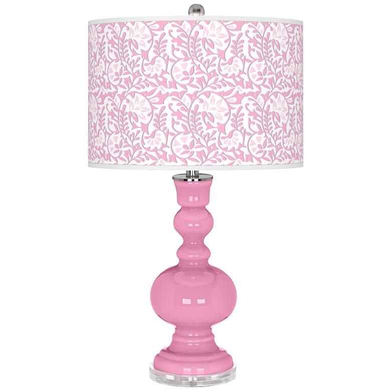 Image 1 Color Plus Apothecary 30" High Gardenia Shade Candy Pink Table Lamp
