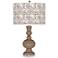 Color Plus Apothecary 30" High Gardenia Shade Mocha Brown Table Lamp