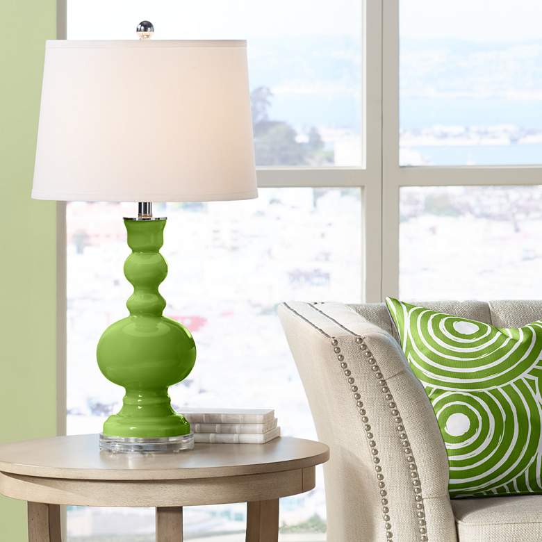 Image 1 Color Plus Apothecary 30" High Gecko Green Table Lamp