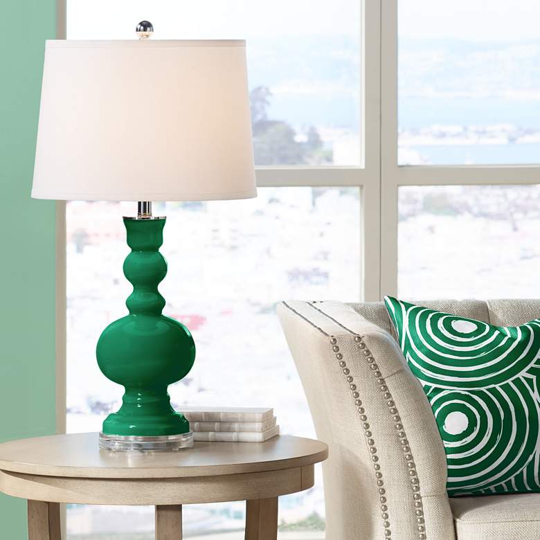 Image 1 Color Plus Apothecary 30" High Greens Table Lamp