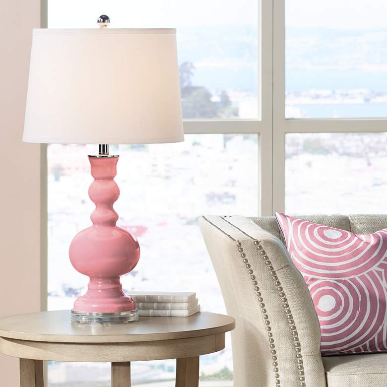 Image 1 Color Plus Apothecary 30" High Haute Pink Table Lamp