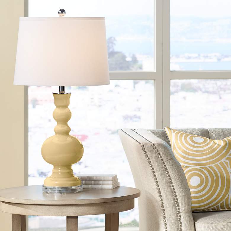 Image 1 Color Plus Apothecary 30" High Humble Gold Glass Table Lamp