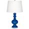 Color Plus Apothecary 30" High Hyper Blue Table Lamp with USB Dimmer