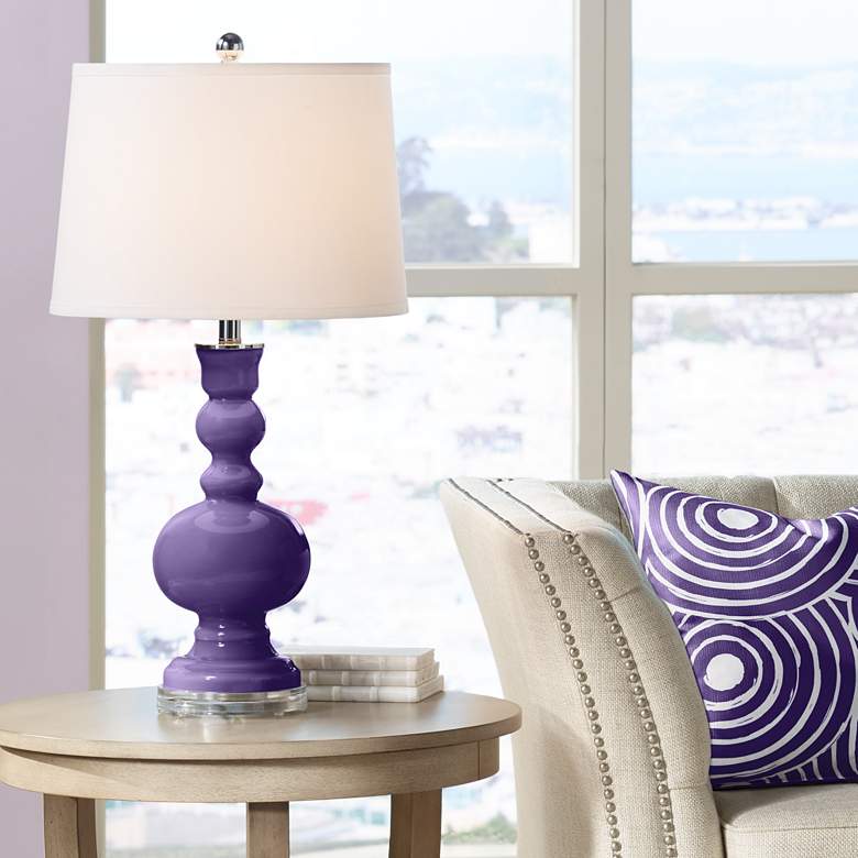 Image 1 Color Plus Apothecary 30" High Izmir Purple Table Lamp