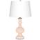 Color Plus Apothecary 30" High Linen Pink Table Lamp