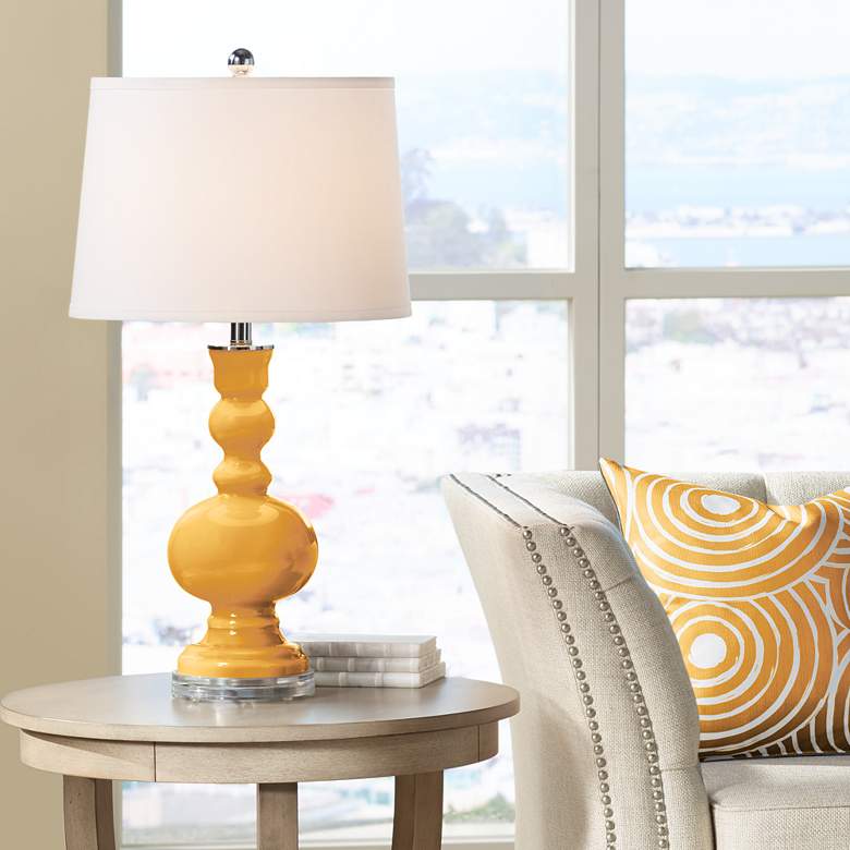 Image 1 Color Plus Apothecary 30" High Marigold Yellow Table Lamp