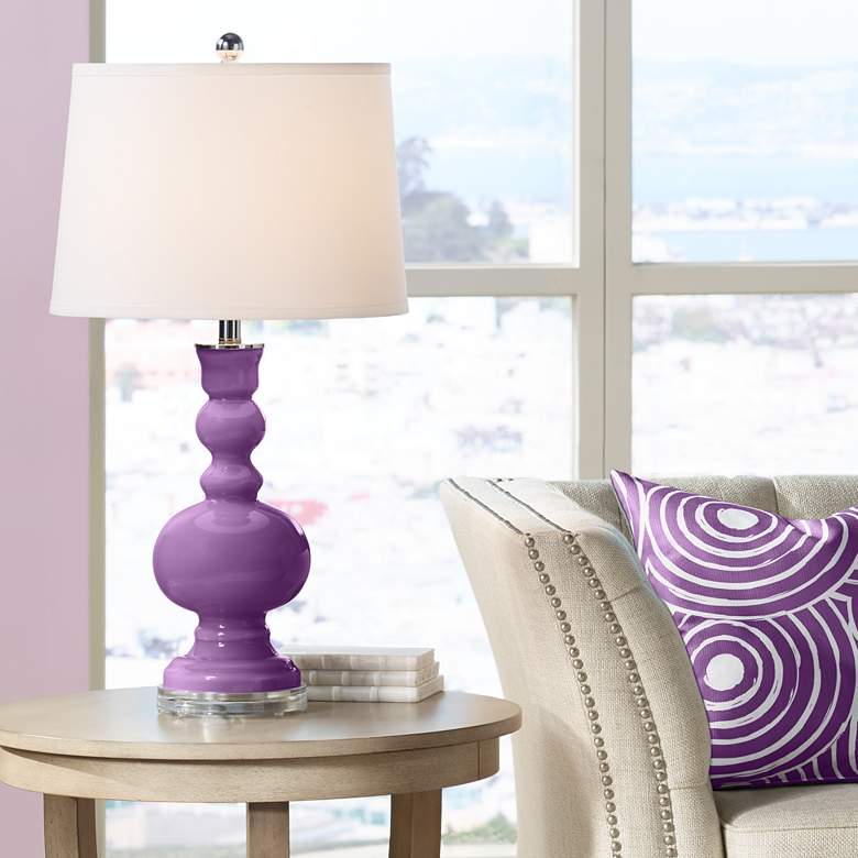 Image 1 Color Plus Apothecary 30" High Passionate Purple Table Lamp