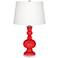 Color Plus Apothecary 30" High Poppy Red Table Lamp with USB Dimmer