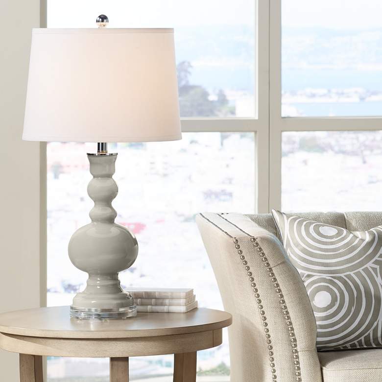 Image 1 Color Plus Apothecary 30" High Requisite Gray Table Lamp