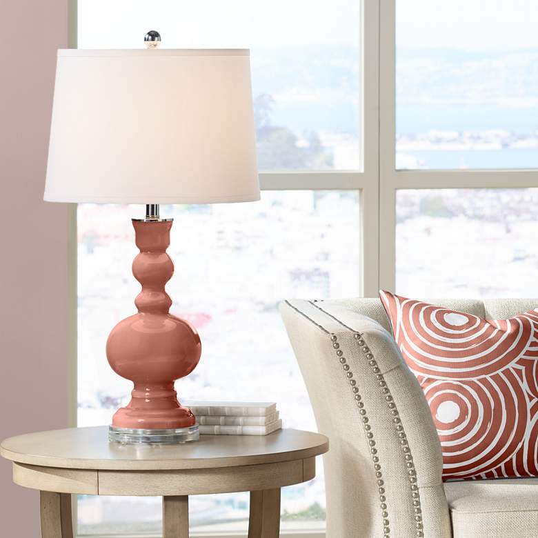 Image 1 Color Plus Apothecary 30" High Rojo Dust Table Lamp