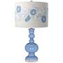 Color Plus Apothecary 30" High Rose Bouquet and Placid Blue Table Lamp