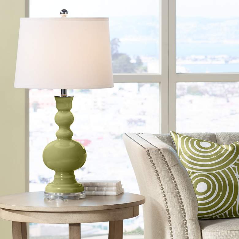 Image 1 Color Plus Apothecary 30" High Rural Green Table Lamp