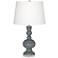 Color Plus Apothecary 30" High Software Gray Glass Table Lamp