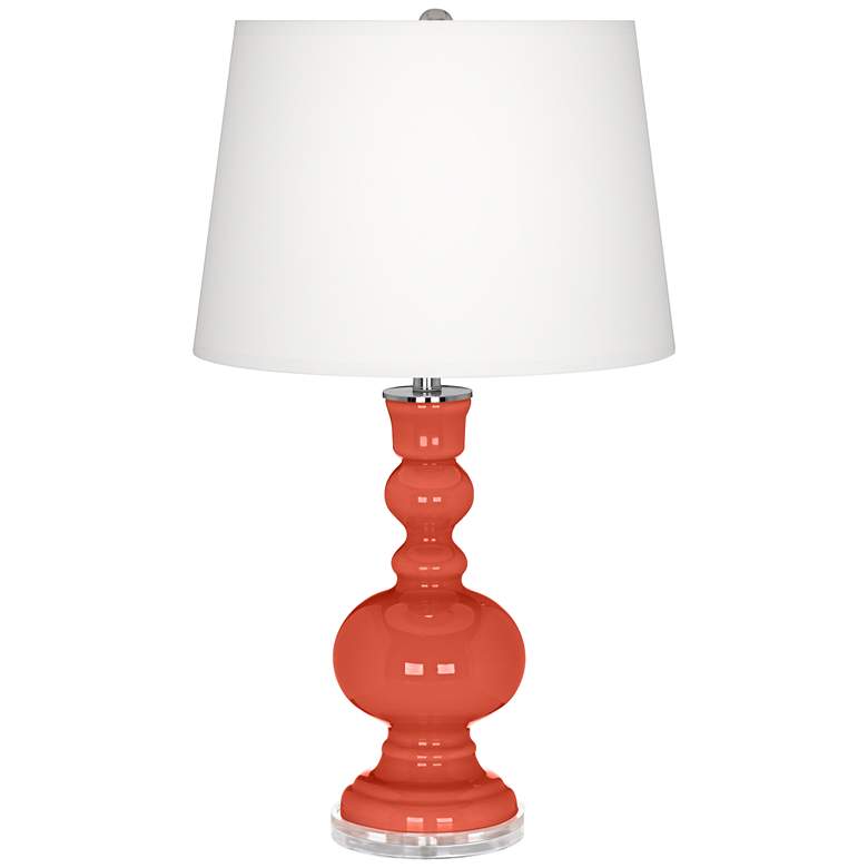 Image 2 Color Plus Apothecary 30" Koi Orange Table Lamp