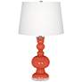Color Plus Apothecary 30" Koi Orange Table Lamp