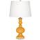 Color Plus Apothecary 30" Marigold Yellow Table Lamp with USB Dimmer