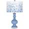 Color Plus Apothecary 30" Mosaic Shade and Placid Blue Table Lamp
