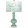 Color Plus Apothecary 30" Mosaic Shade Grayed Jade Green Table Lamp