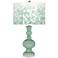Color Plus Apothecary 30" Mosaic Shade Grayed Jade Green Table Lamp