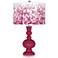 Color Plus Apothecary 30" Mosaic Shade Vivacious Pink Table Lamp