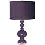 Color Plus Apothecary 30" Quixotic Plum Glass Table Lamp