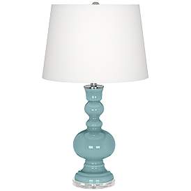Image2 of Color Plus Apothecary 30" Raindrop Blue Table Lamp