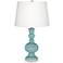 Color Plus Apothecary 30" Raindrop Blue Table Lamp