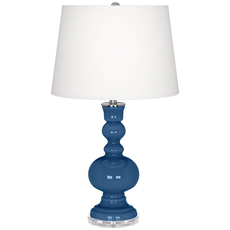 Image 2 Color Plus Apothecary 30 inch Regatta Blue Table Lamp