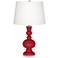 Color Plus Apothecary 30" Ribbon Red Glass Table Lamp