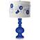 Color Plus Apothecary 30" Rose Bouquet and Dazzling Blue Table Lamp