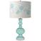 Color Plus Apothecary 30" Rose Bouquet Cay Blue Table Lamp