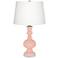 Color Plus Apothecary 30" Rose Pink Glass Table Lamp
