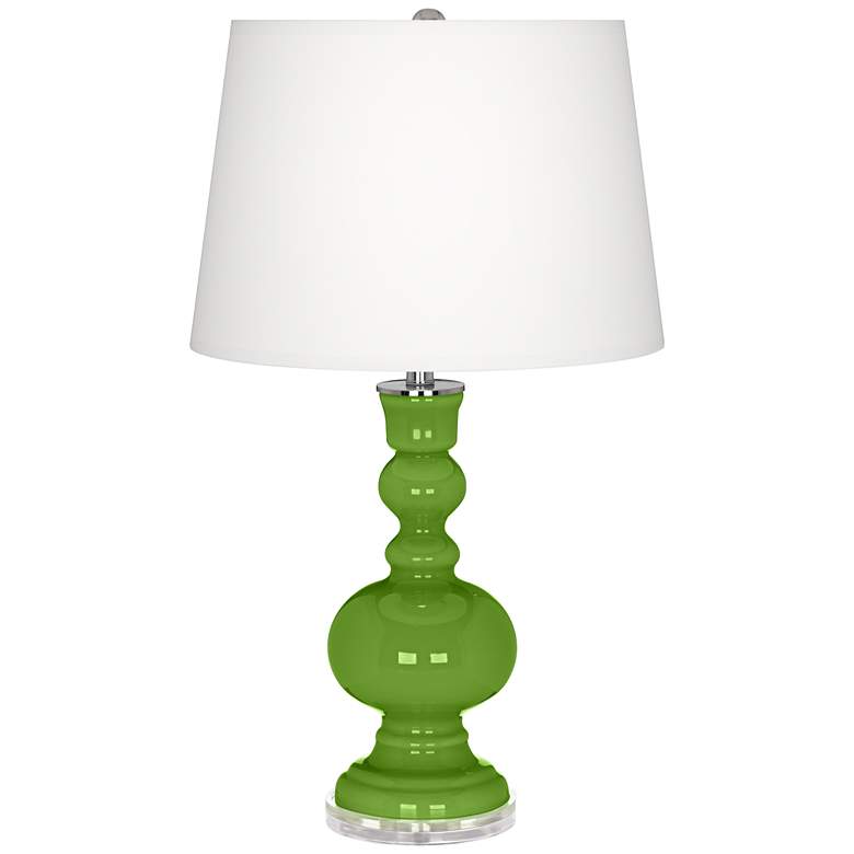Image 2 Color Plus Apothecary 30 inch Rosemary Green Glass Table Lamp