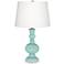 Color Plus Apothecary 30" White Shade Cay Blue Table Lamp