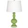Color Plus Apothecary 30" White Shade Lime Rickey Green Table Lamp