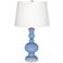 Color Plus Apothecary 30" White Shade Placid Blue Table Lamp