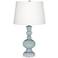 Color Plus Apothecary 30" White Shade Rain Blue Table Lamp