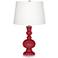 Color Plus Apothecary 30" White Shade Samba Red Table Lamp